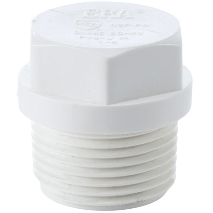 247Garden SCH40 PVC 3/4" Male Threaded Plug NSF Pipe Fitting main product photo