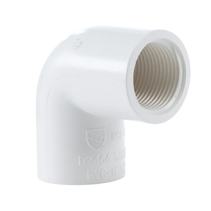 247Garden SCH40 PVC 1/2" 90-Degree Female-Threaded Elbow NSF Pipe Fitting main product photo