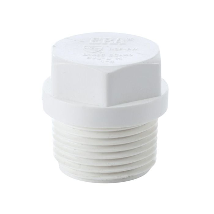 247Garden SCH40 PVC 1/2" Male Thread Plug NSF Pipe Fitting main product photo