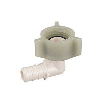 247Garden 1/2" x 1/2" Swivel FPT PEX 90-Degree Elbow Adapter, PPSU ASTM F2159 Crimp Fitting