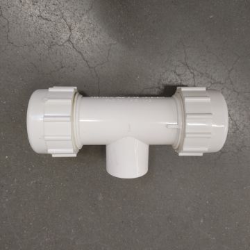 247Garden ERA 3/4" PVC Tee Compression FPT Branch Threaded-Fitting NSF-Certified