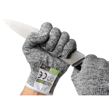 247Garden Level-5 Cut-Resistant Fiberglass Gloves (Pair, Food-Graded, Medium)