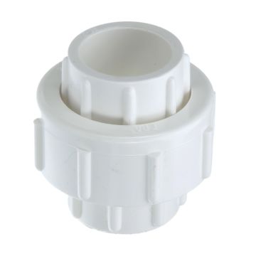 1-1/4 in. PVC Pipe Slip Union w/ O-Ring for SCH40/SCH80 PVC Pipe Socket-Fitting (SxS)
