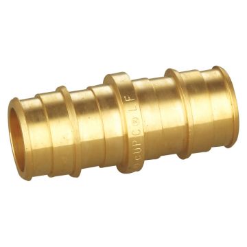247Garden 1/2 in. PEX-A Coupling (NSF Lead Free Brass F1960 PEX Cold Expansion Fitting)