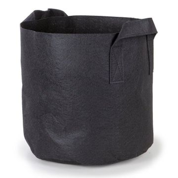 247Garden 2-Gallon Aeration Fabric Pot/Plant Grow Bag w/Handles (Black 7.5H x 8.5D)