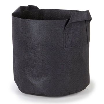 247Garden 10-Gallon Aeration Fabric Pot/Plant Grow Bag w/Handles (Black 13H x 15D)
