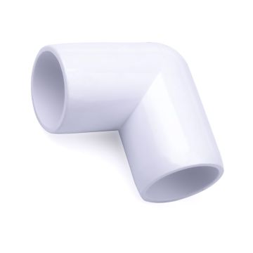 247Garden 1-1/4 in. PVC 90-Degree Elbow Fitting - ASTM SCH40 Furniture-Grade Connector