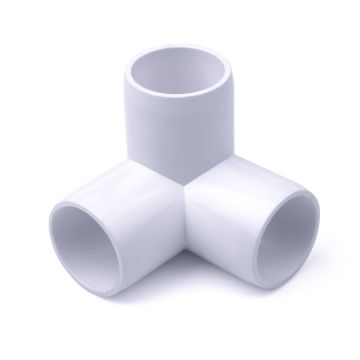 247Garden 1/2 in. 3-Way PVC Elbow Fitting ASTM SCH40 Furniture-Grade Fitting