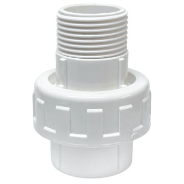 1 in. SCH40 PVC Male Union Fitting w/Socket Connection