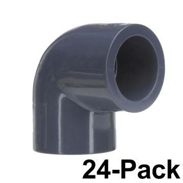 247Garden SCH80 PVC 3/4" 90-Degree Elbow Fitting for High Pressure System 24-Pack 