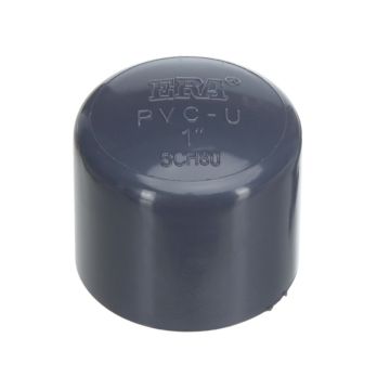 1/2 in. SCH80 PVC End Plug/Socket End Cap for Schedule-80 High Pressure Piping Applications