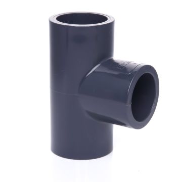 3/4 in. SCH80 PVC Tee 3-Way Straight Fitting for High Pressure Schedule-80 Pipes (Slip/Socket) NSF ASTM ANSI