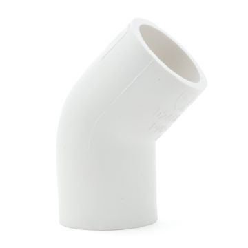 3/4 in. PVC 45-Degree Elbow Schedule-40 Pipe Fitting NSF ASTM ANSI