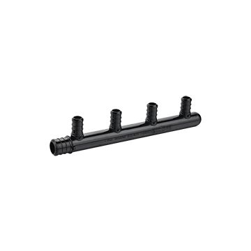 247Garden Manifold 3/4" inlet, 1/2" outlet, 4-port closed, ASTM F2159 PPSU PEX Fitting