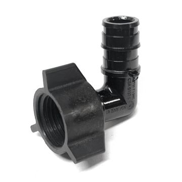 247Garden 1/2" x 1/2" PEX-A Swivel FPT 90° Adapter, ASTM F1960 PPSU Expansion Fitting