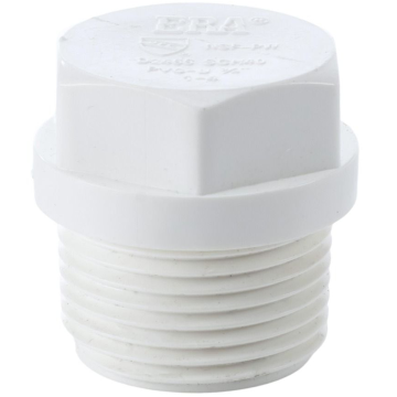 3/4 in. SCH40 PVC Male Threaded Plug Schedule-40 Pipe Fitting NSF ASTM ANSI