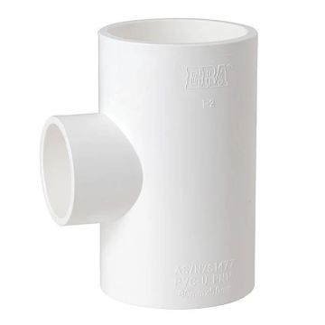 247Garden SCH40 PVC 1"x3/4" Reducing Tee 3-Way NSF Schedule-40 Pipe Fitting