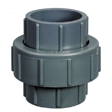 1/2 in. SCH80 PVC Slip Union SxS Socket-Fitting for Schedule-80 Pipe Connection
