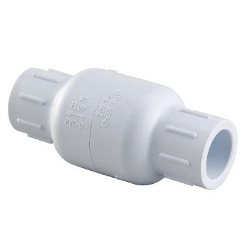 3/4 in. PVC Spring Check Valve SxS Socket-Fitting for Sch40/80 Pipe Fittings