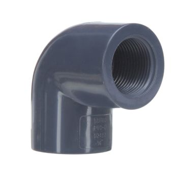 3/4 in. SCH80 PVC 90-Degree Female-Thread Elbow Fitting for Schedule-80 High Pressure Pipes (Socket x FPT)