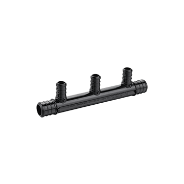 247Garden Manifold 3/4" inlet, 1/2" outlet, 3-port open, ASTM F2159 PPSU PEX Fitting