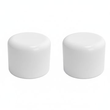 2-Pack 1" SCH-40 PVC End Caps Plumbing Grade Fittings NSF-PW UPC ASTM ANSI D2466