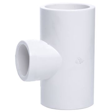 1-1/4 x 3/4 in. SCH40 PVC Reducing Tee 3-Way Pipe Fitting NSF SCH40 ASTM D2466 1.25" x 0.75" T