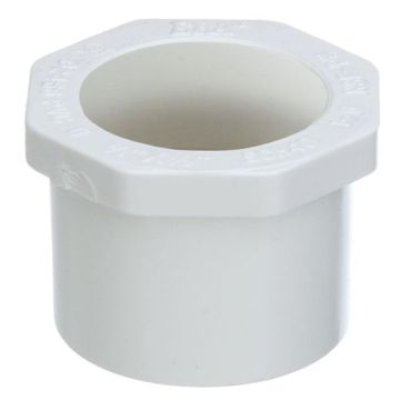 1-1/4 x 3/4 in. Schedule 40 PVC Reducing Ring/Reducer Bushing Pipe Fitting NSF SCH40 ASTM D2466 1.25" Spigot x 0.75" Socket