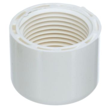 1-1/4 in. Schedule 40 PVC Female-Threaded NPT End Cap FPT Pipe Fitting Pro Plumbing-Grade NSF SCH40 ASTM D2466 1.25"