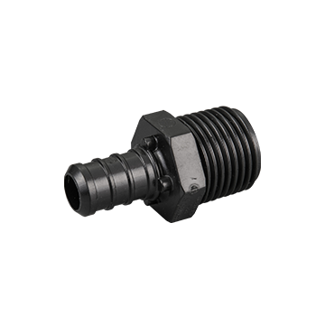 1/2" PEX Crimp x 1/2" Male NPT Adapter Plastic PPSU PEX-B Fitting ASTM F2159 NSF