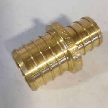 1 x 3/4 in. PEX-B Coupling (Lead Free DZR Brass NSF F1807 PEX Pipe Crimp Fitting)