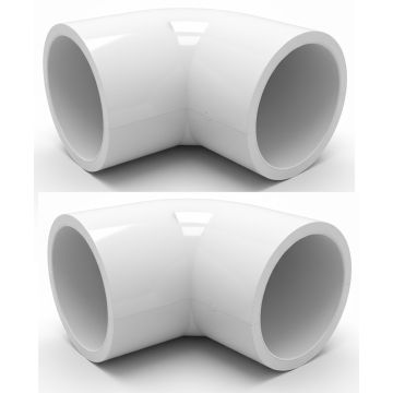 2-PK 1-1/4" 45-Degree SCH-40 PVC Fittings, Plumbing Grade NSF-PW UPC ASTM ANSI D2466 1.25"