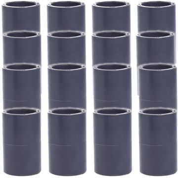 16-Pack 1 in. Schedule-80 PVC Couplings Slip/Straight/Socket Fittings NSF ASTM D2467