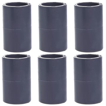 6-Pack 1 in. Schedule-80 PVC Couplings Slip/Straight/Socket Fittings NSF ASTM D2467