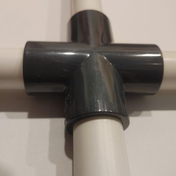 3/4 in. SCH80 PVC 4-Way Cross Fitting for Schedule-80 High Pressure Pipes