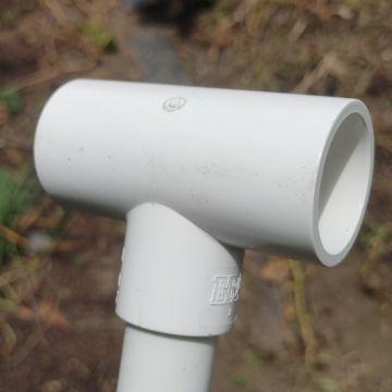 1 x 3/4 in. SCH40 PVC Reducing Tee 3-Way Schedule-40 Pipe Fitting NSF ASTM ANSI