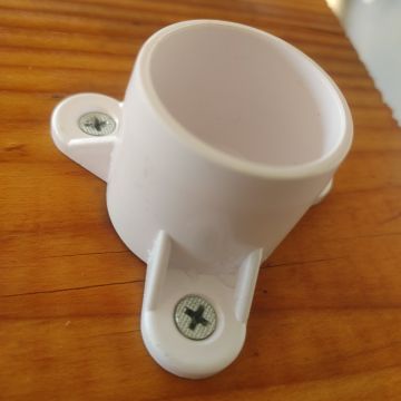 247Garden 1 in. PVC Table Screw Cap Fitting - ASTM SCH40 Furniture-Grade