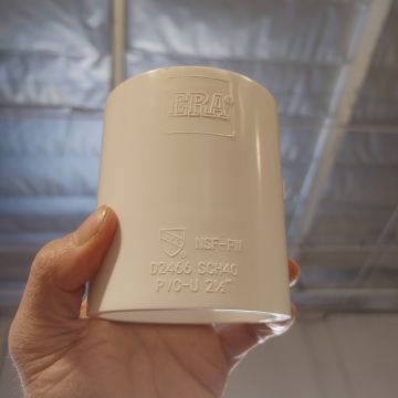 2-1/2 in. SCH40 PVC Coupling/Coupler NSF Schedule-40 Pipe Fitting