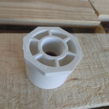 2 x 3/4 in. SCH40 PVC Female Reducing Ring Schedule-40 Pipe Fitting NSF-Certified