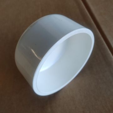 6 in. Schedule-40 PVC End Cap Pressure Pipe Fitting NSF SCH40 ASTM D2466 6"
