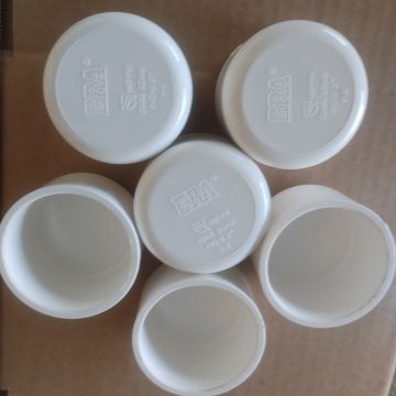 6-Pack 2 in. SCH-40 PVC End Caps/Plugs NSF ANSI ASTM D2466 2" Slip/Socket Pressure Fittings