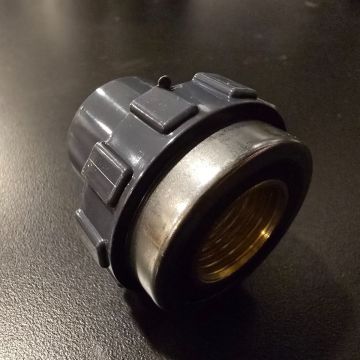 1/2 in. SCH-80 PVC  Female Adapter w/Brass Threaded-Fitting ASTM D2467/D2464 FNPT 1/2" PVC-to-Brass Connector