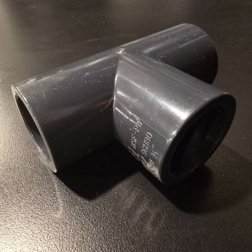 3/4 in. SCH80 PVC Tee 3-Way Straight Fitting for High Pressure Schedule-80 Pipes (Slip/Socket) NSF ASTM ANSI