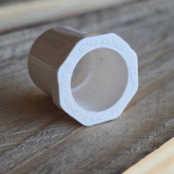 3/4 x 1/2 in. SCH40 PVC Reducing Ring/Bushing Schedule-40 Pipe Fitting NSF ASTM ANSI