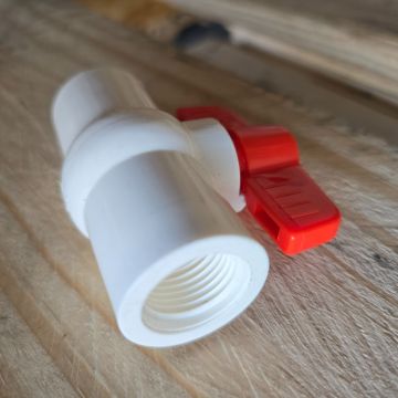 1/2 in. PVC Compact Ball Valve SxS Socket-Fitting for Sch40/80 Pipe Fittings