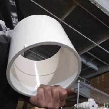 6 in. PVC Coupling Schedule-40 Pipe Fitting SCH40 NSF ASTM D2466 6" 