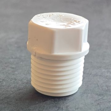 1/2 in. SCH40 PVC Male Thread Plug NSF Pipe Fitting