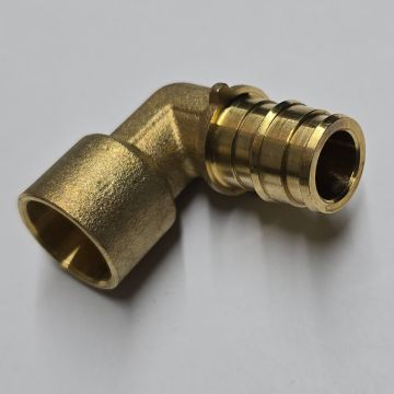 1/2 in. PEX-A x 1/2 in. Female Copper Sweat Elbow (NSF Lead Free Brass F1960 PEX Cold Expansion Fitting)