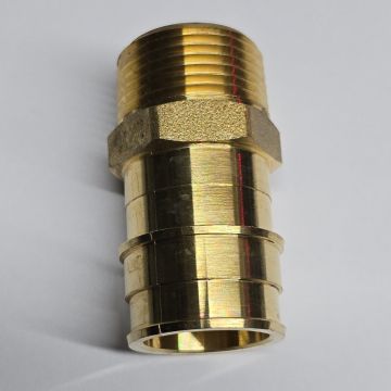 1 in. PEX-A x 3/4 in. Male Pipe Threaded MTP/NTP Adapter (NSF Lead Free DZR Brass F1960 PEX Cold Expansion Fitting)