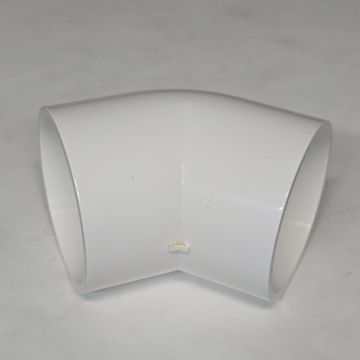 3 in. Schedule-40 PVC 45-Degree Elbow Pipe Fitting NSF SCH40 ASTM D2466 3" for HVAC/Plumbing